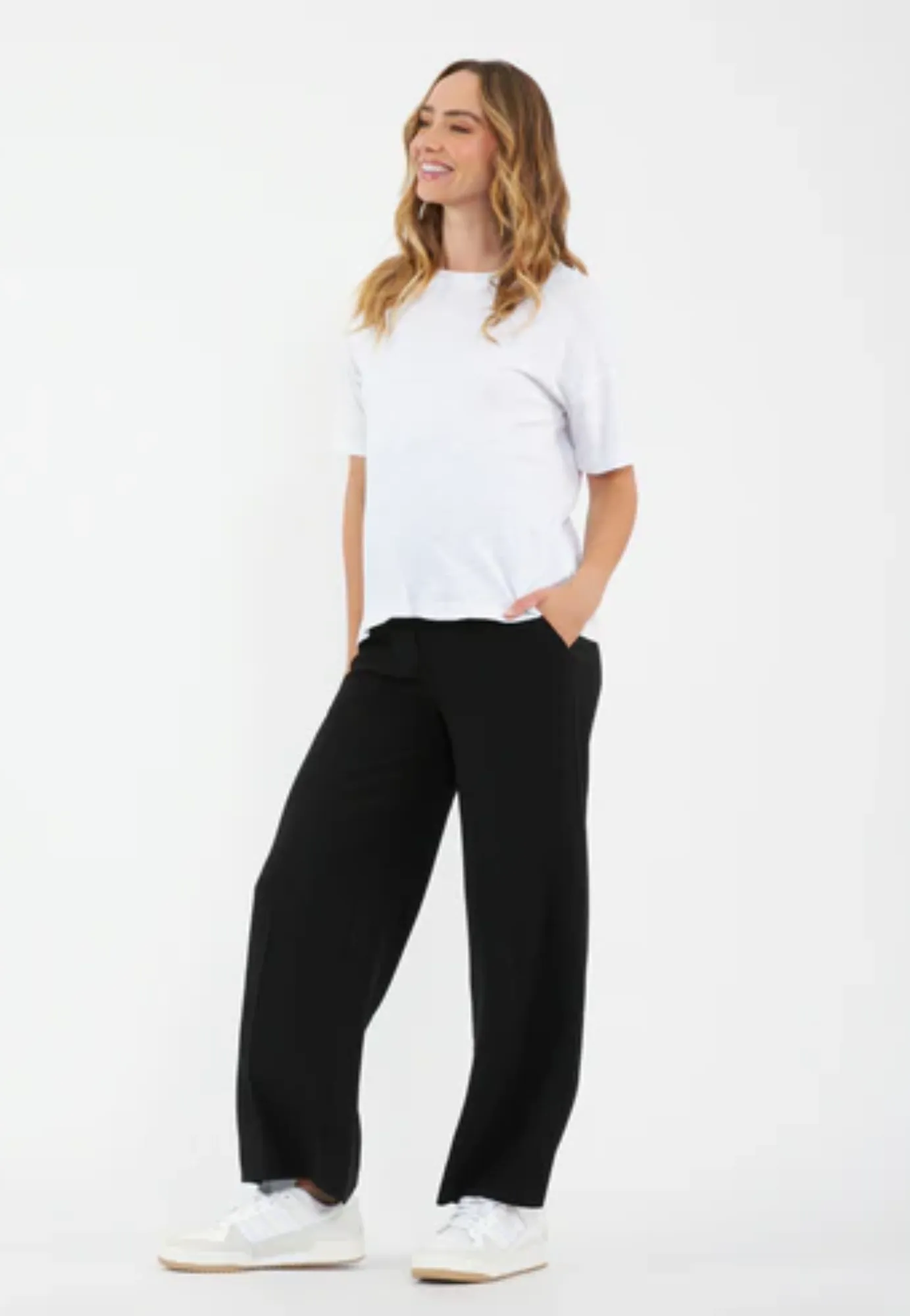 Alexa Wide Leg Pant Black