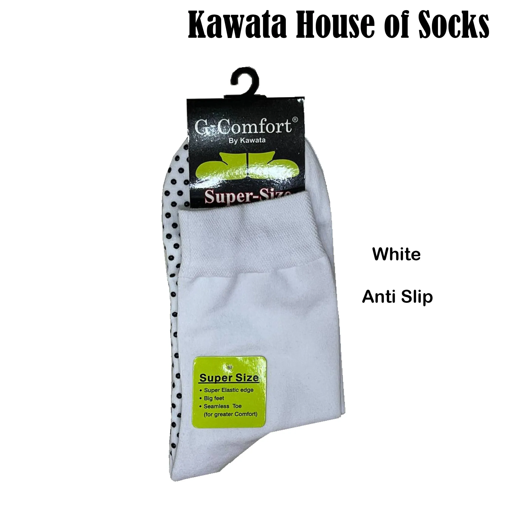 Anti-Slip Super Size Socks/Extra Large Socks/Plus Size Socks/Extra Wide Socks/ Non-binding Socks