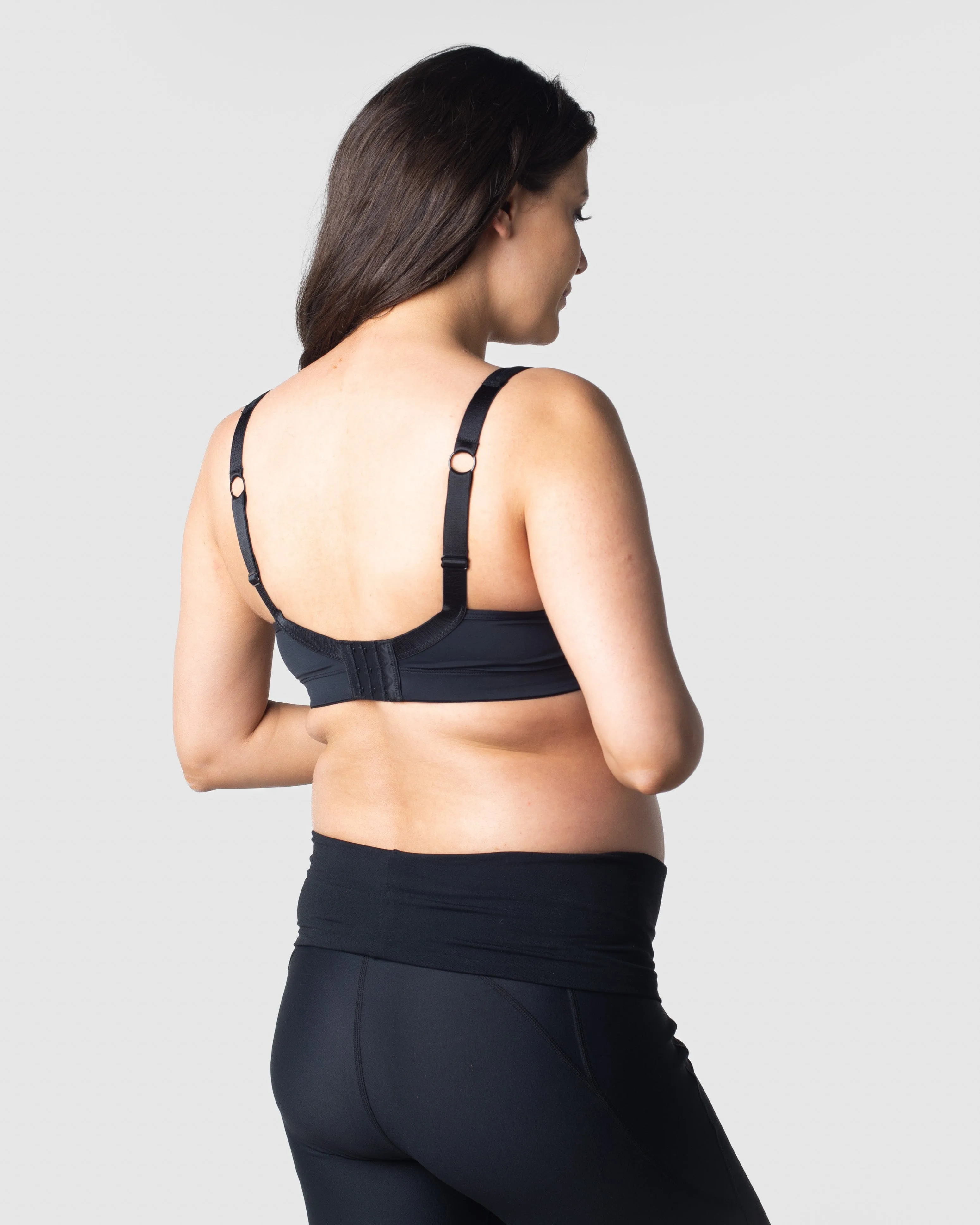 BALANCE SPORTS BLACK NURSING BRA - WIREFREE