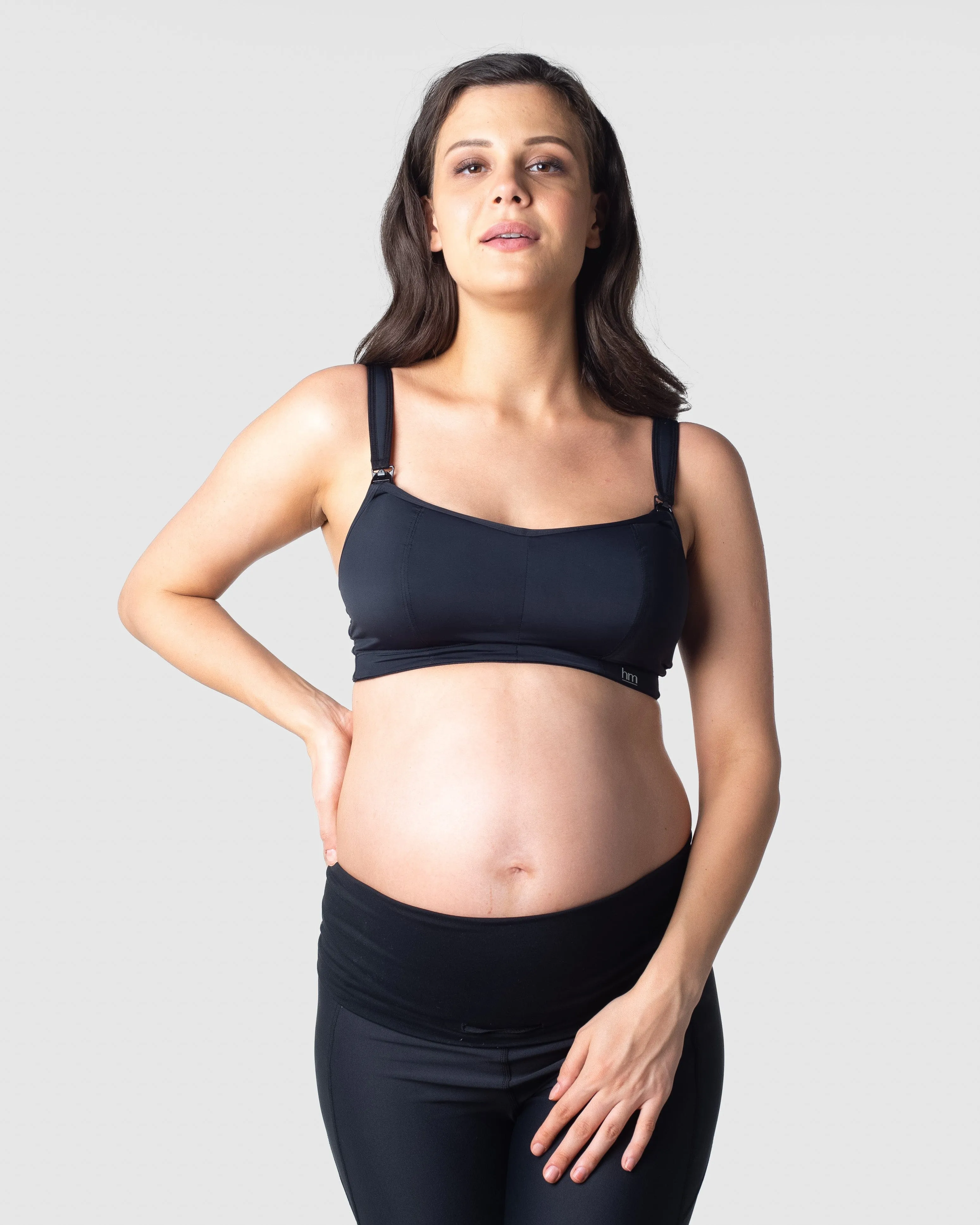 BALANCE SPORTS BLACK NURSING BRA - WIREFREE