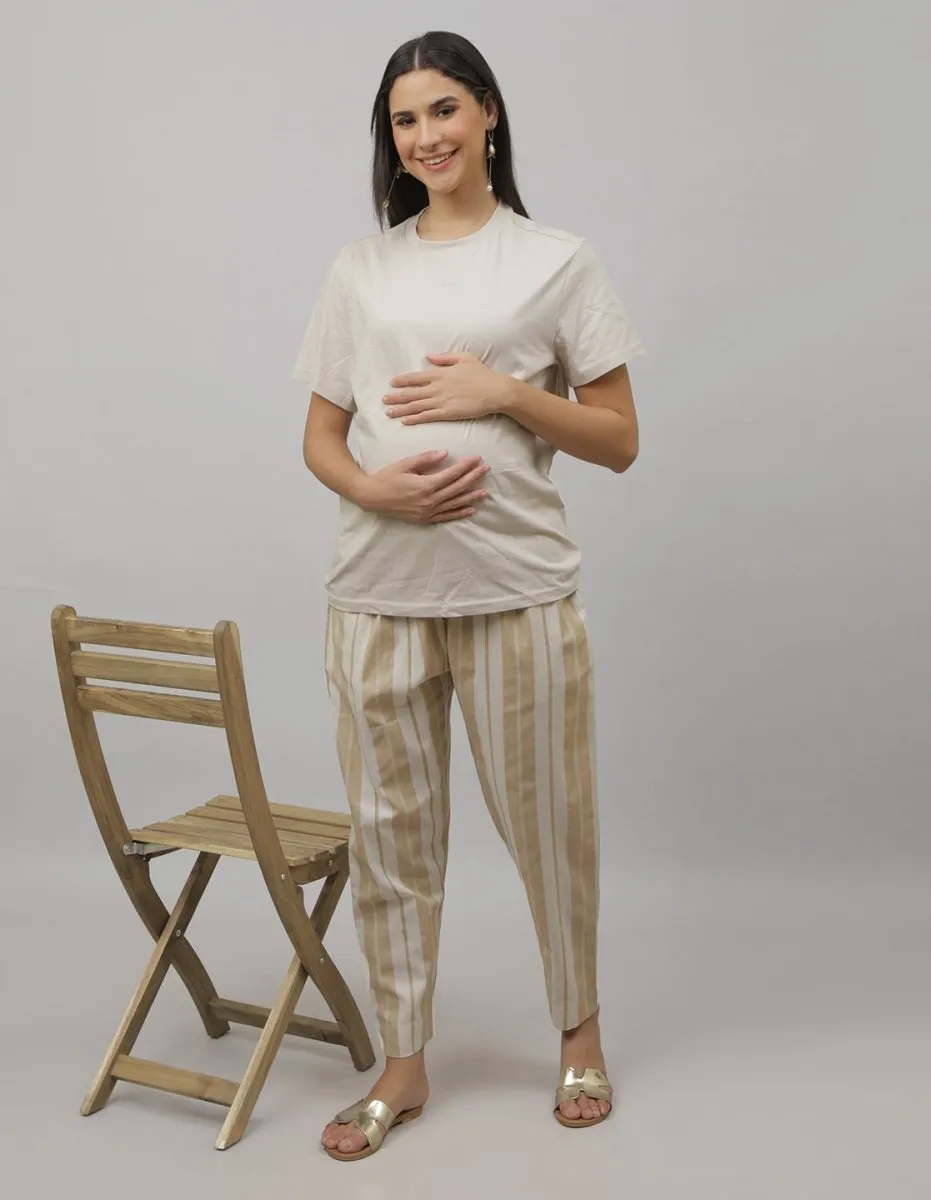 Banana Crepe Maternity Pants