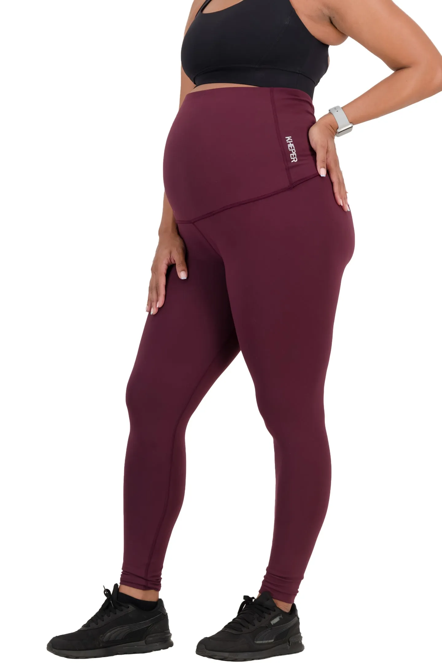 Bloom Leggings - Maroon