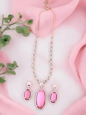 Blush Aline Zirconia Jewellery Set