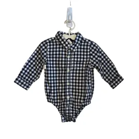 Collared Button-Up LS Onesie