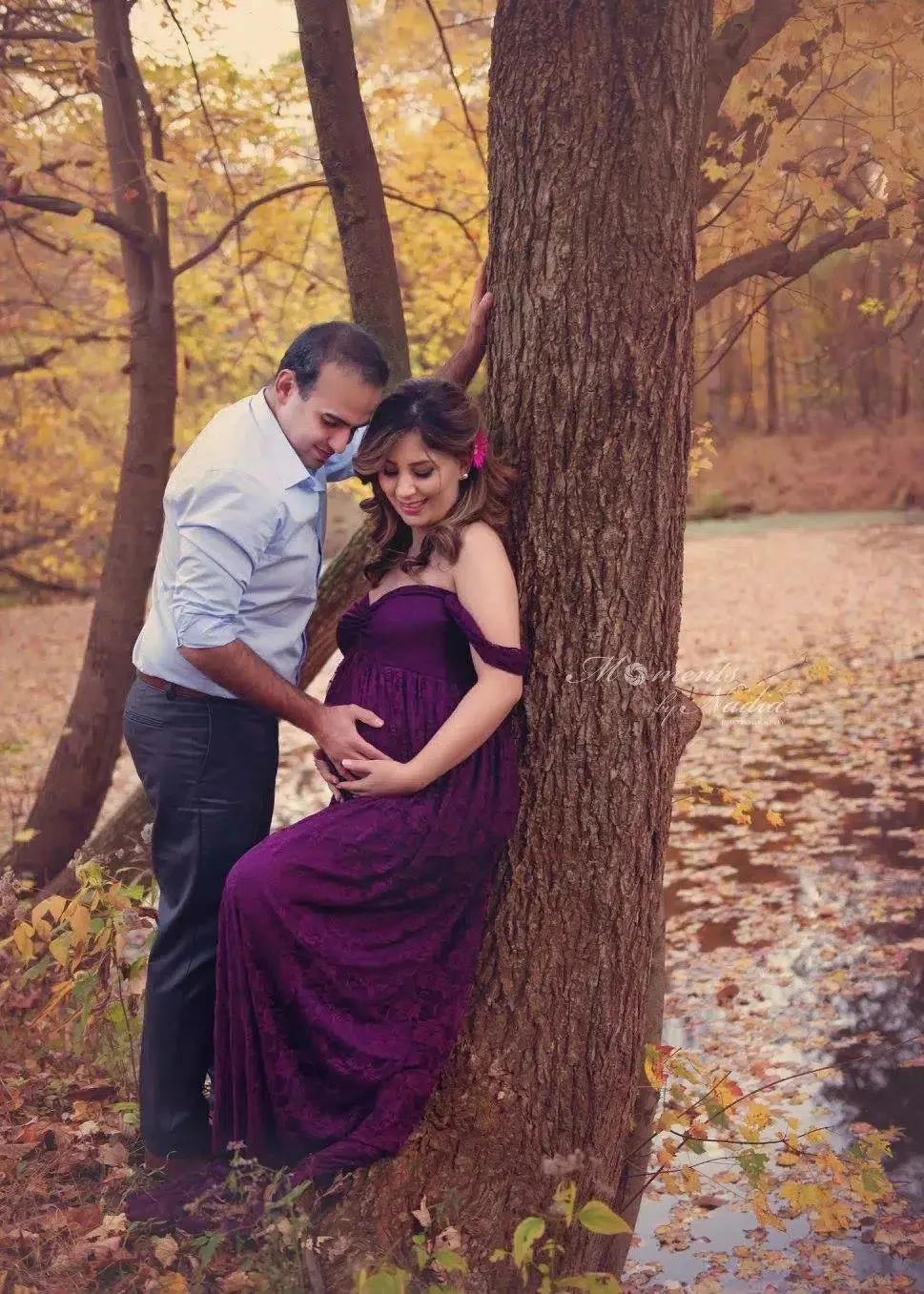 Elegant Maternity Dress for Photo Shoots