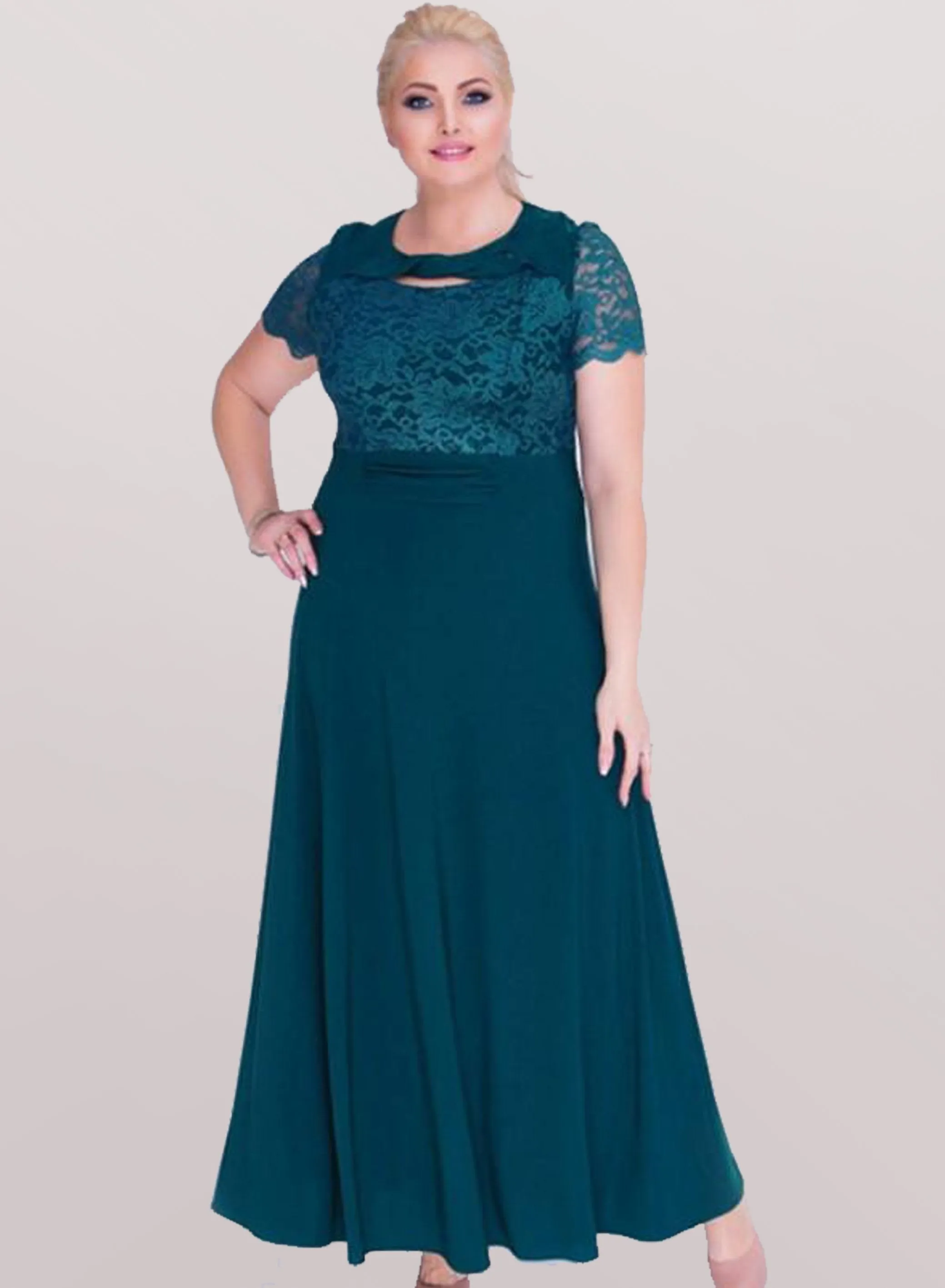 Emerald Green Plus Size Maternity Dress