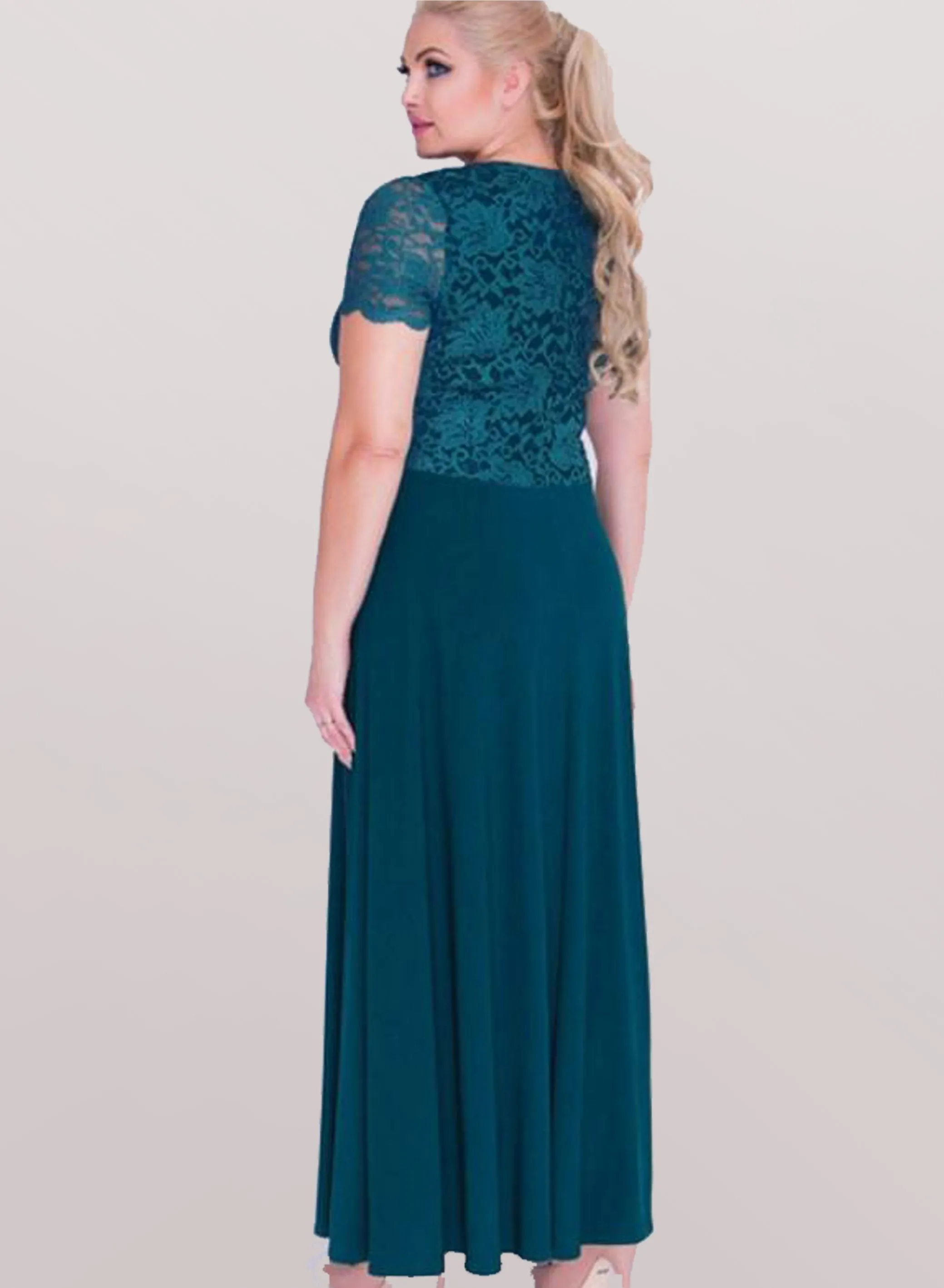 Emerald Green Plus Size Maternity Dress