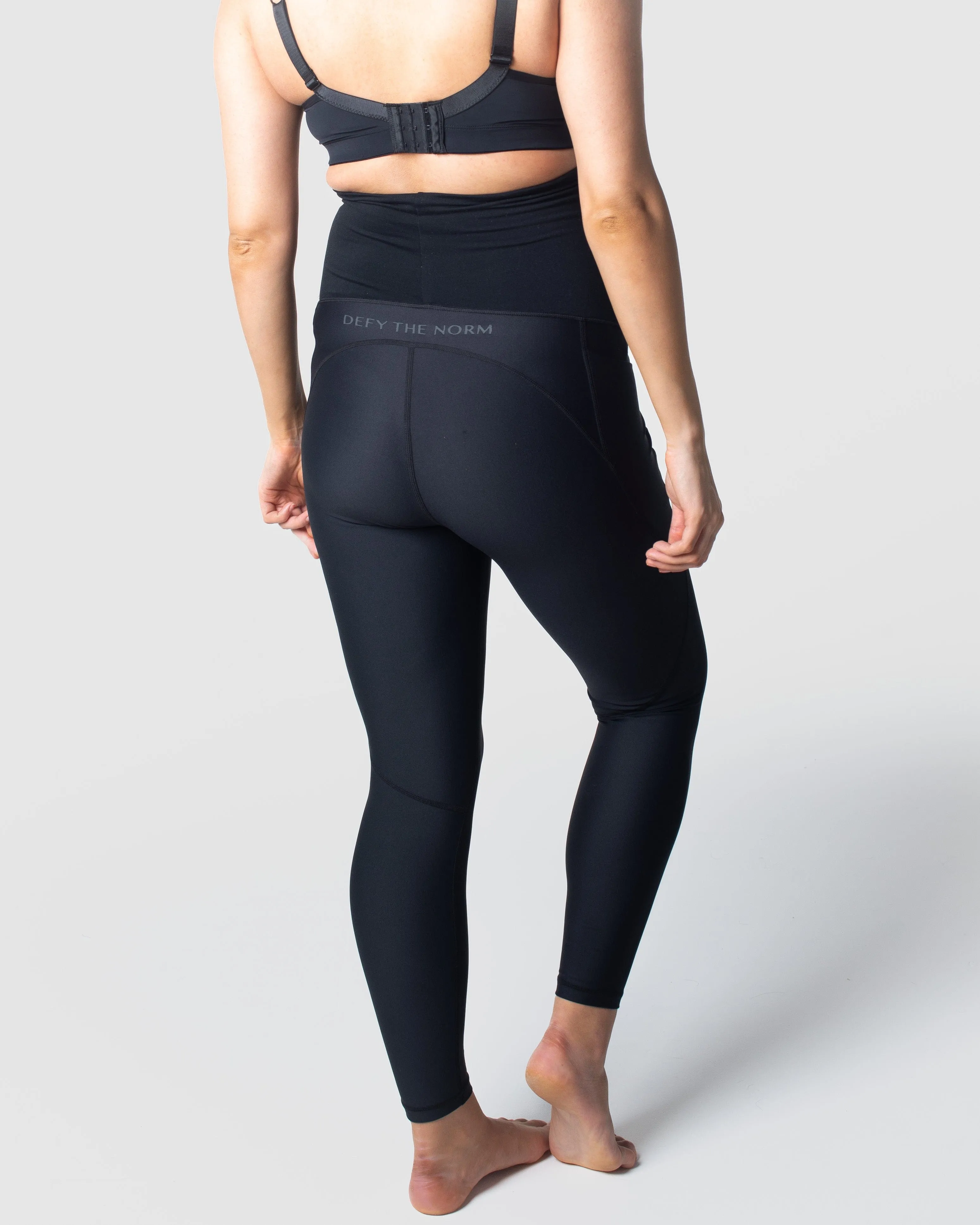 FOCUS BLACK MATERNITY SPORTS LEGGINGS