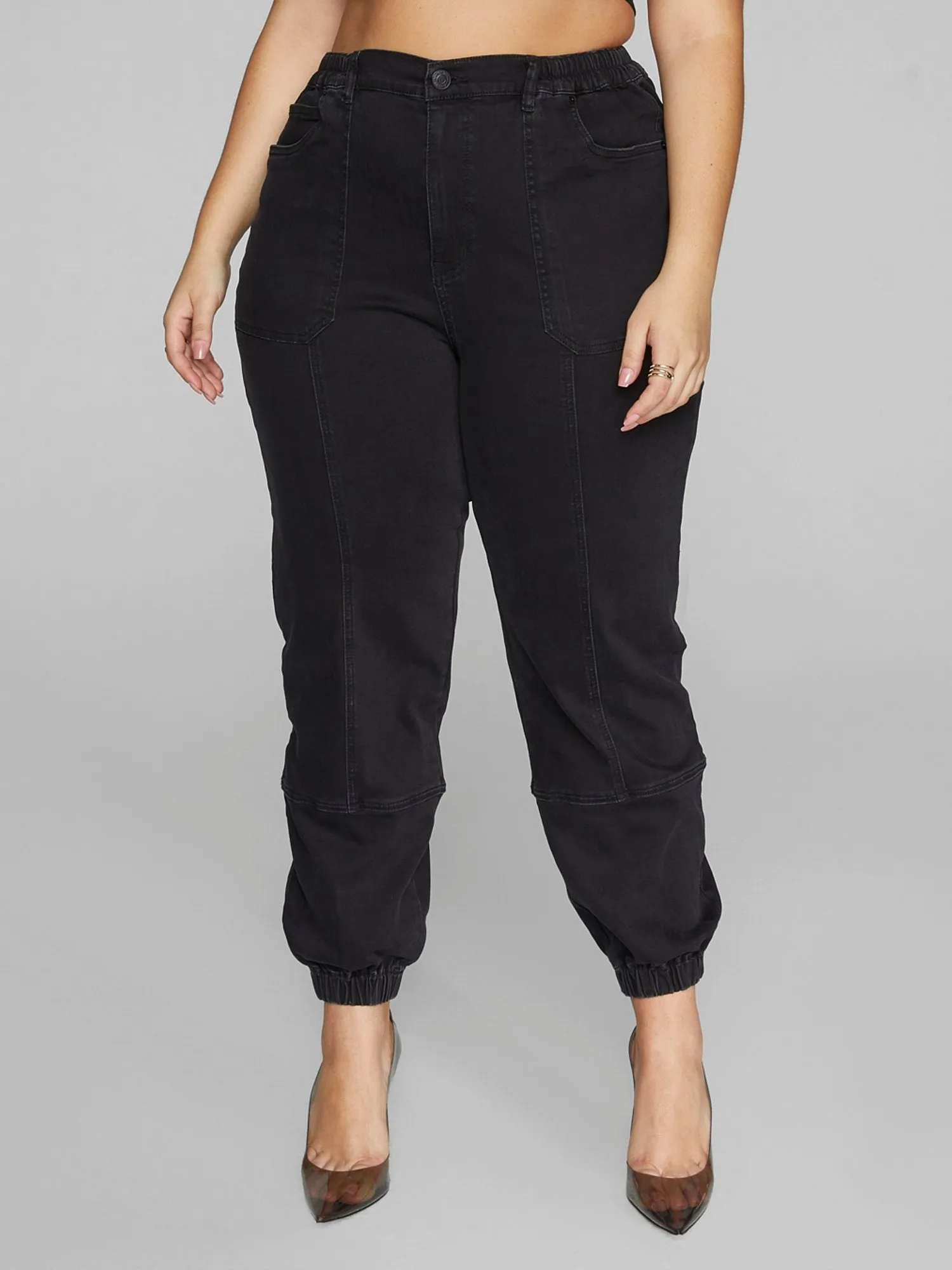 High Rise Jogger Style Jeans