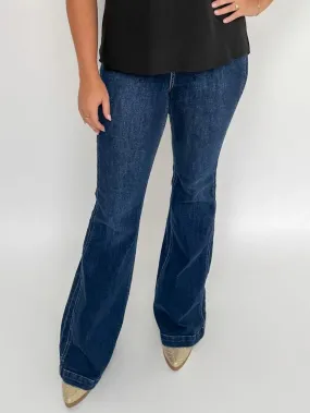 Judy Blue Angled Side Seam Flare Jeans