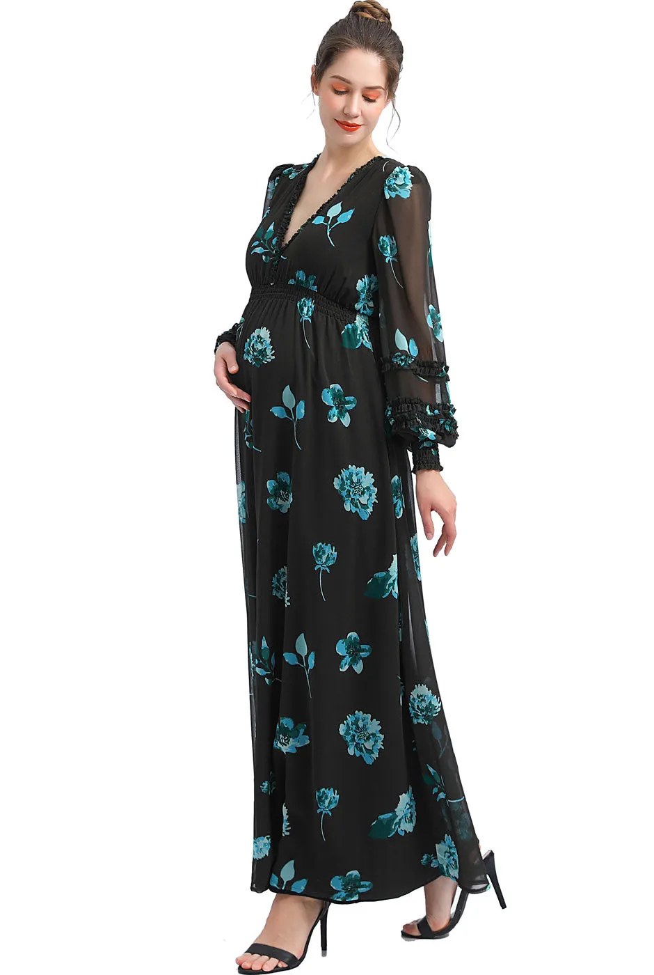 Kimi   Kai Maternity "Elena" Maxi Dress