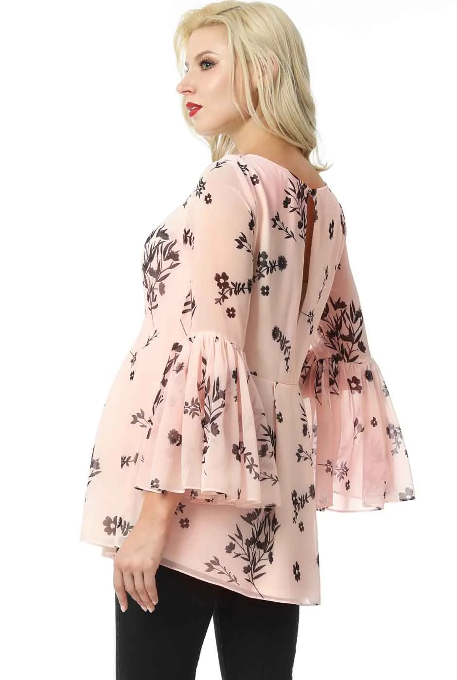 Kimi   Kai Maternity "Gesa" Floral Print Blouse