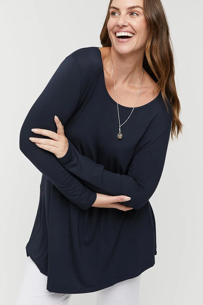 Leanne Maternity Tunic - Dark Navy