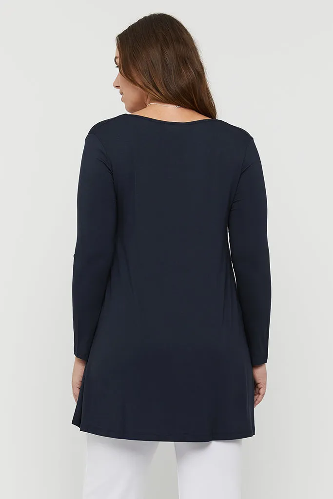 Leanne Maternity Tunic - Dark Navy