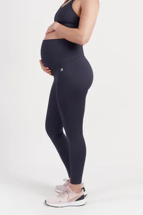 Mama Maternity Leggings Full-Length - Navy