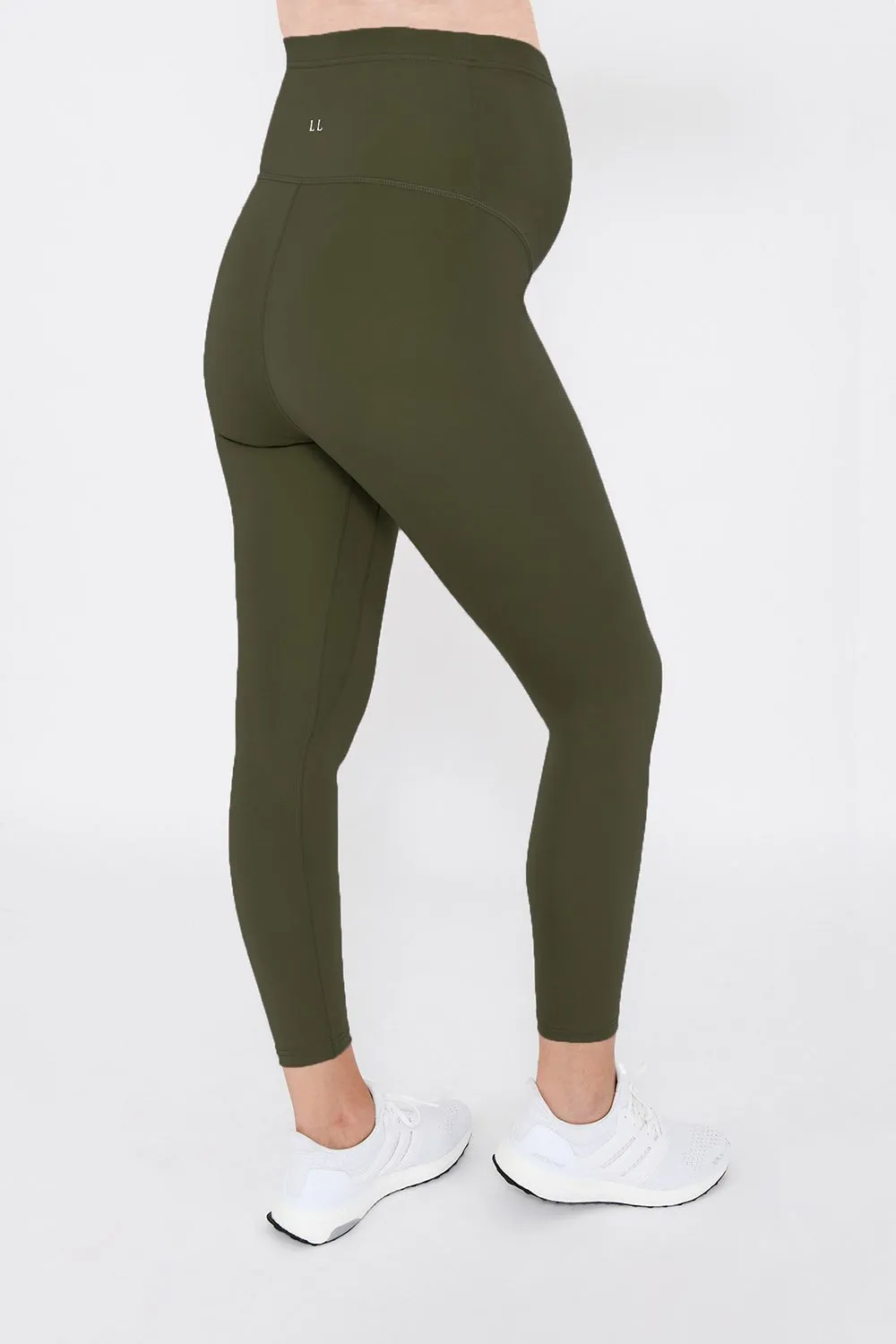 Maternity Focus 7/8 Sports Leggings - Olive Green