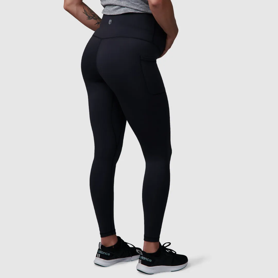 Maternity Leggings w/ Pockets (Black)