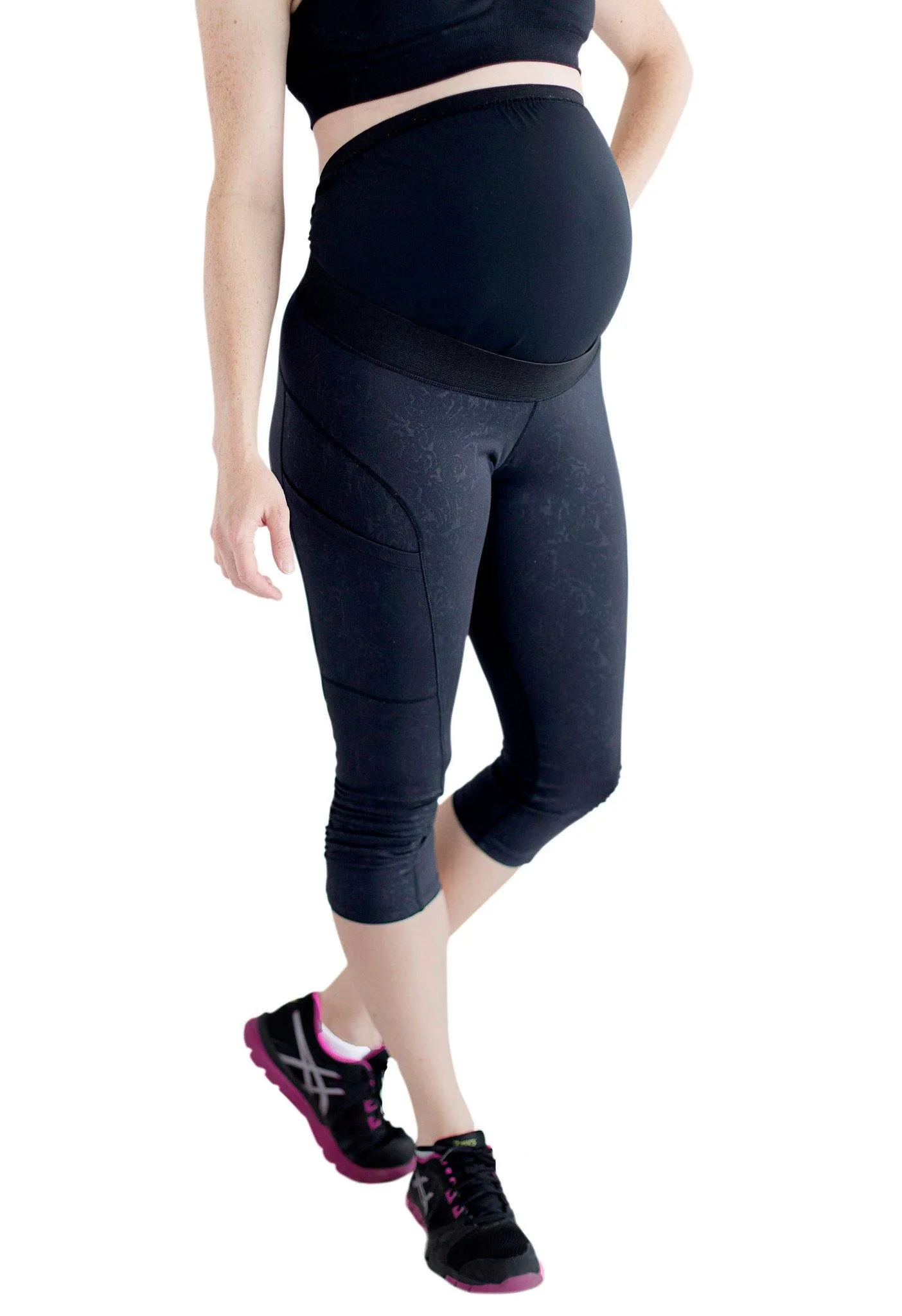 Move Maternity Capris Leggings with Pregnancy Belly Support