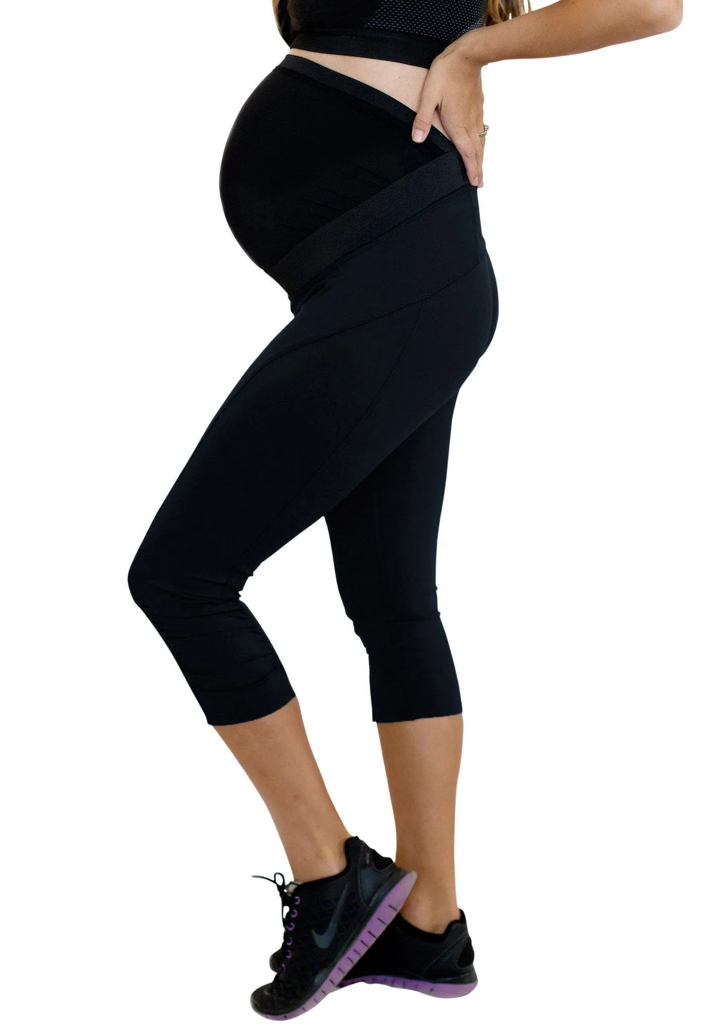 Move Maternity Capris Leggings with Pregnancy Belly Support