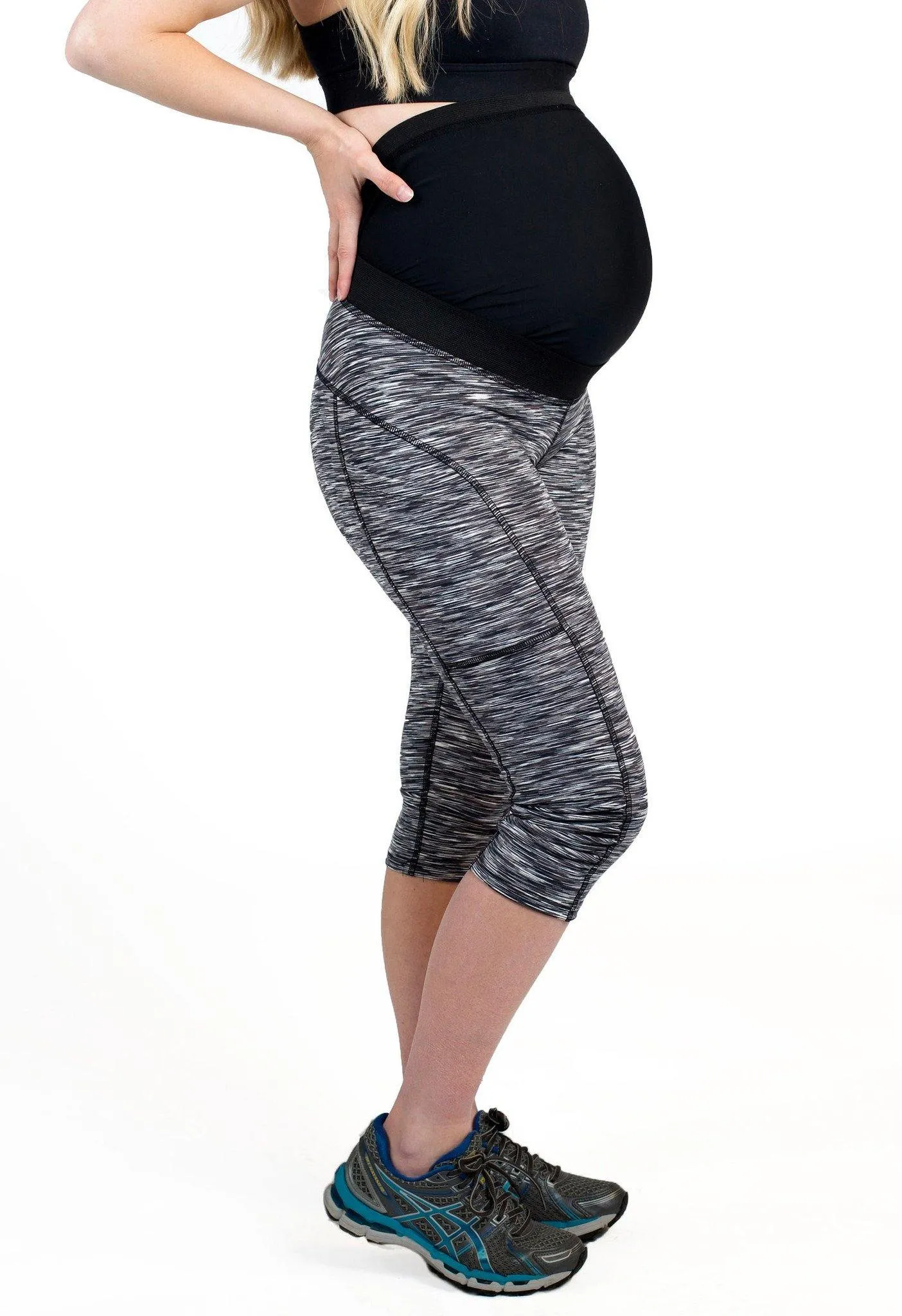 Move Maternity Capris Leggings with Pregnancy Belly Support