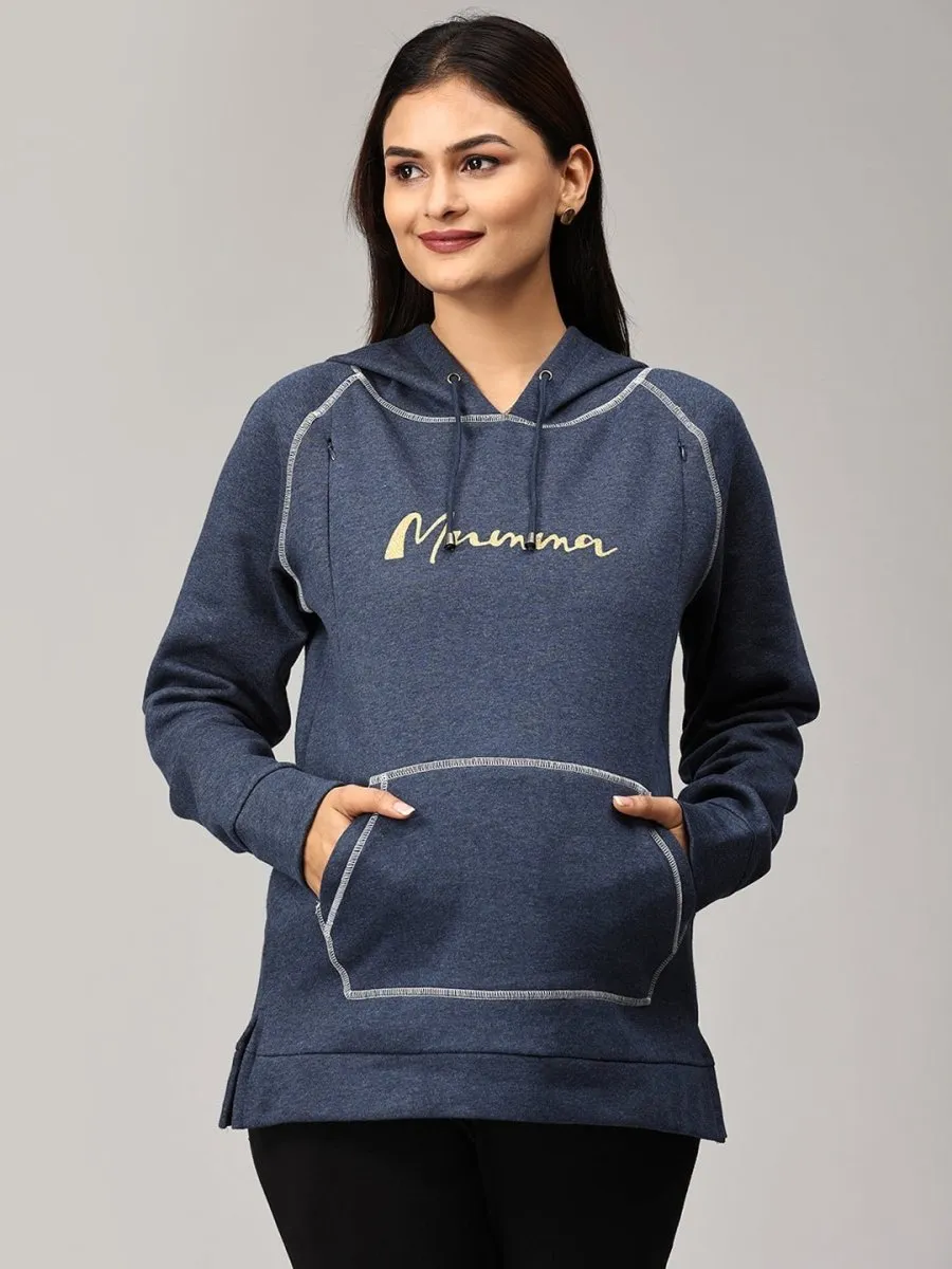 Mumma Shines Maternity and Nursing Hoodie Sweatshirt