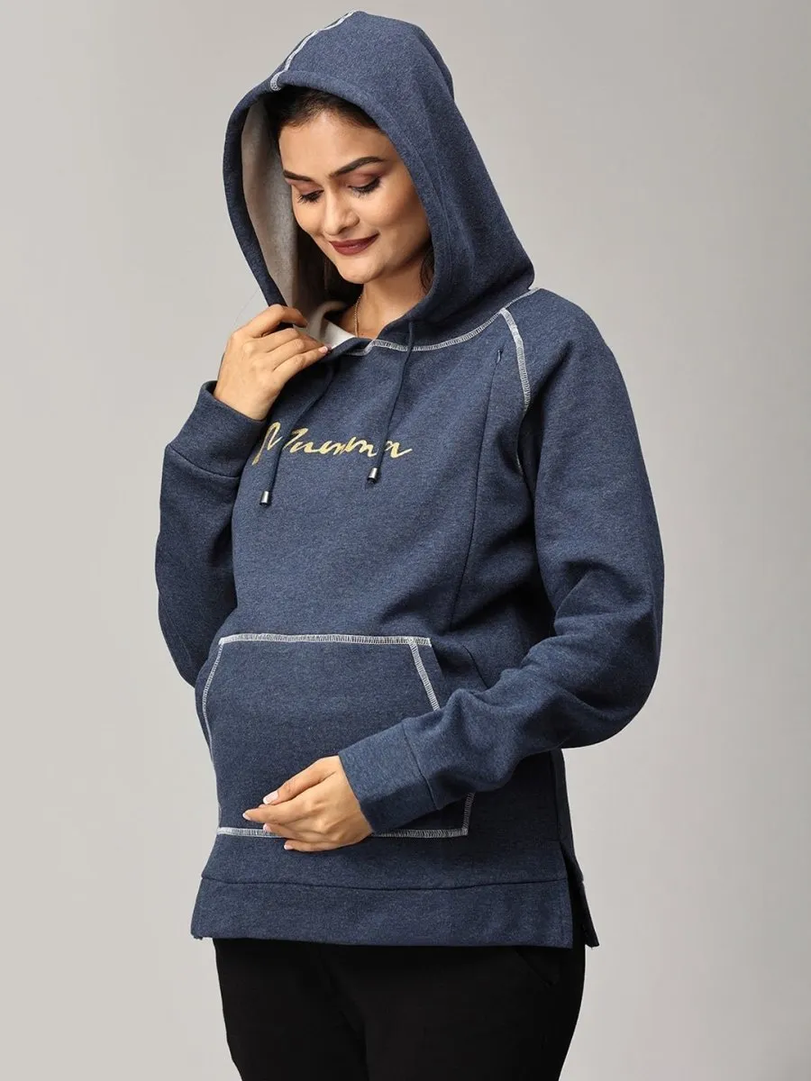 Mumma Shines Maternity and Nursing Hoodie Sweatshirt