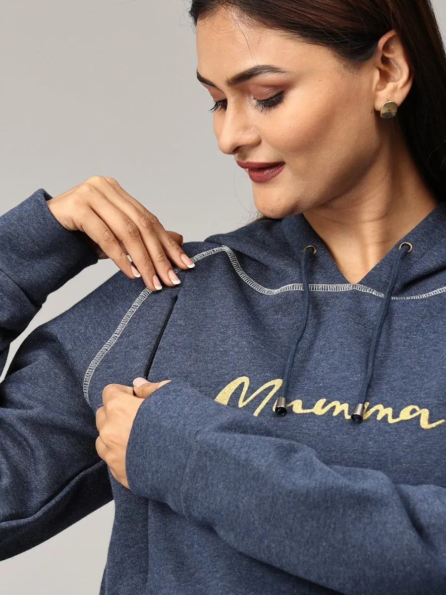 Mumma Shines Maternity and Nursing Hoodie Sweatshirt