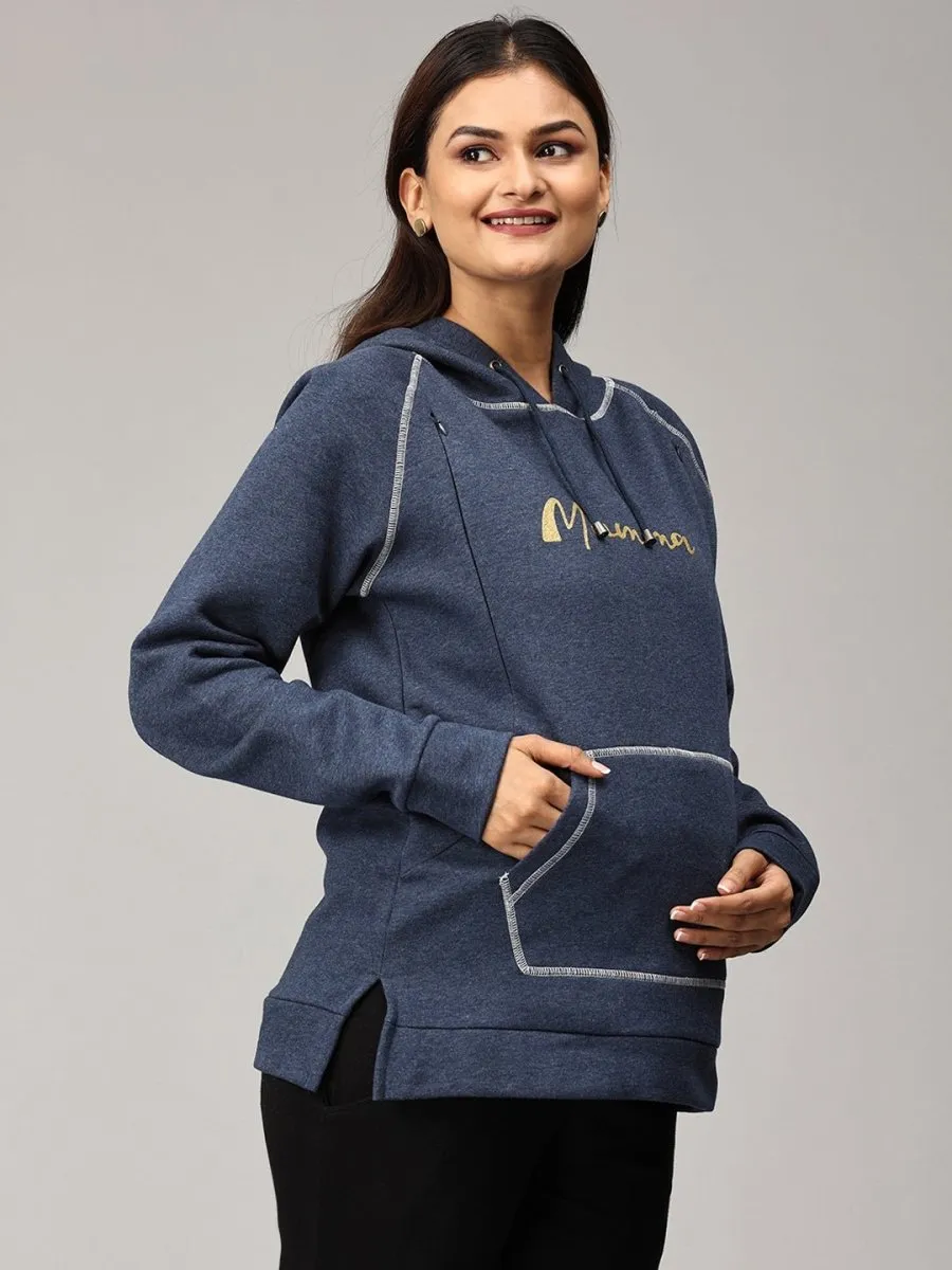 Mumma Shines Maternity and Nursing Hoodie Sweatshirt