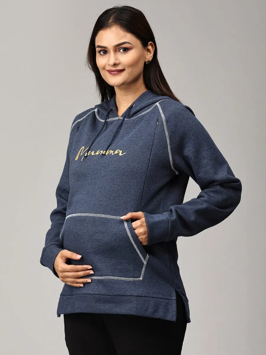 Mumma Shines Maternity and Nursing Hoodie Sweatshirt