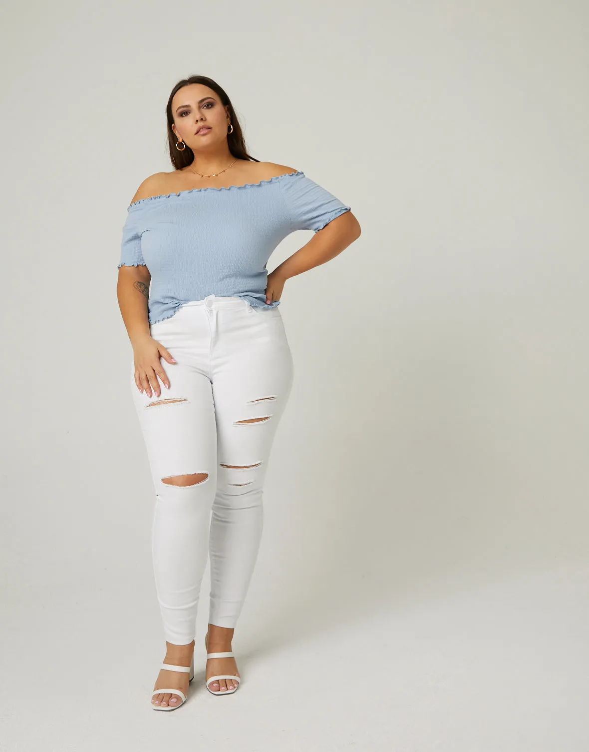 Plus Size High Rise Skinny Jeans