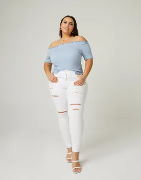 Plus Size High Rise Skinny Jeans