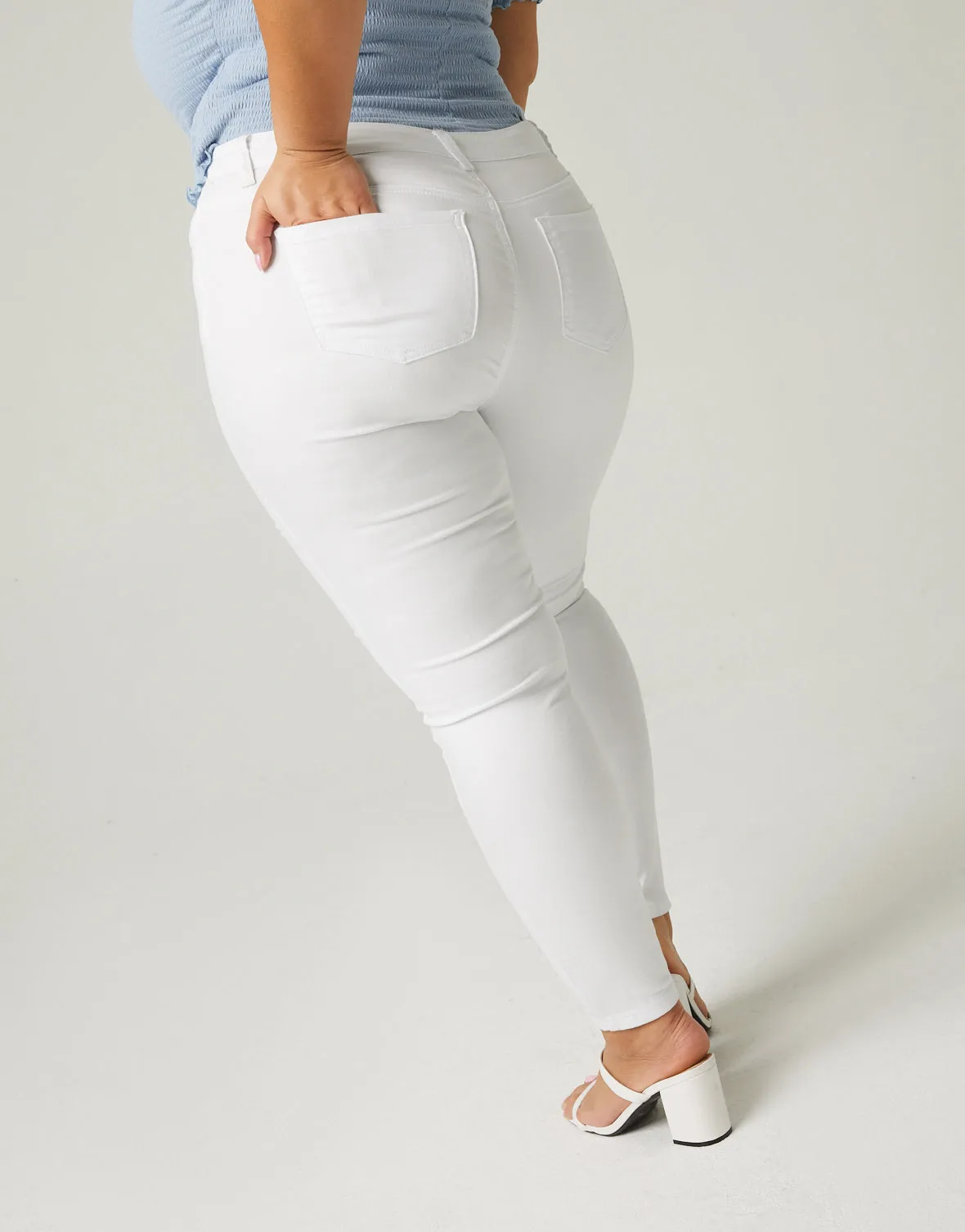 Plus Size High Rise Skinny Jeans