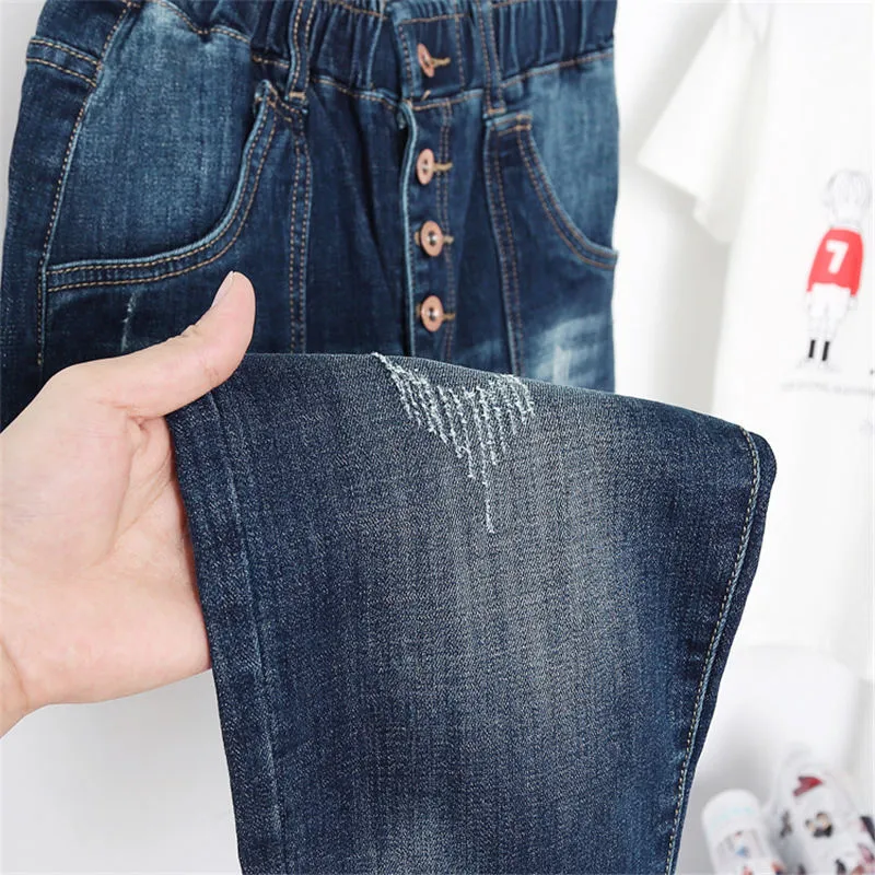 Plus Size Jeans Femme Harem Pants Loose Boyfriend Denim Jeans Streetwear Trousers Women