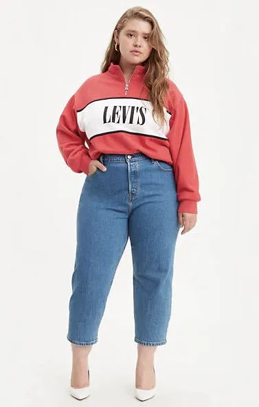 PLUS-SIZE LEVI'S: 501 Cropped