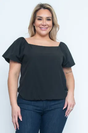 Plus Size Short Sleeve Plus Size Top (ZB11488)