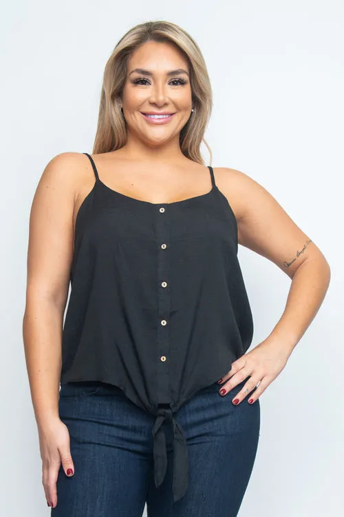 Plus Size Sleeveless Top (ZB10159)