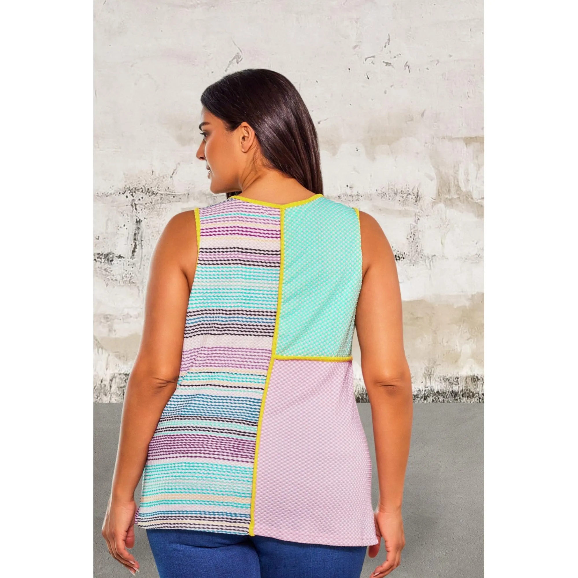 Plus Size Sleeveless V Neck Top