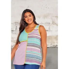 Plus Size Sleeveless V Neck Top