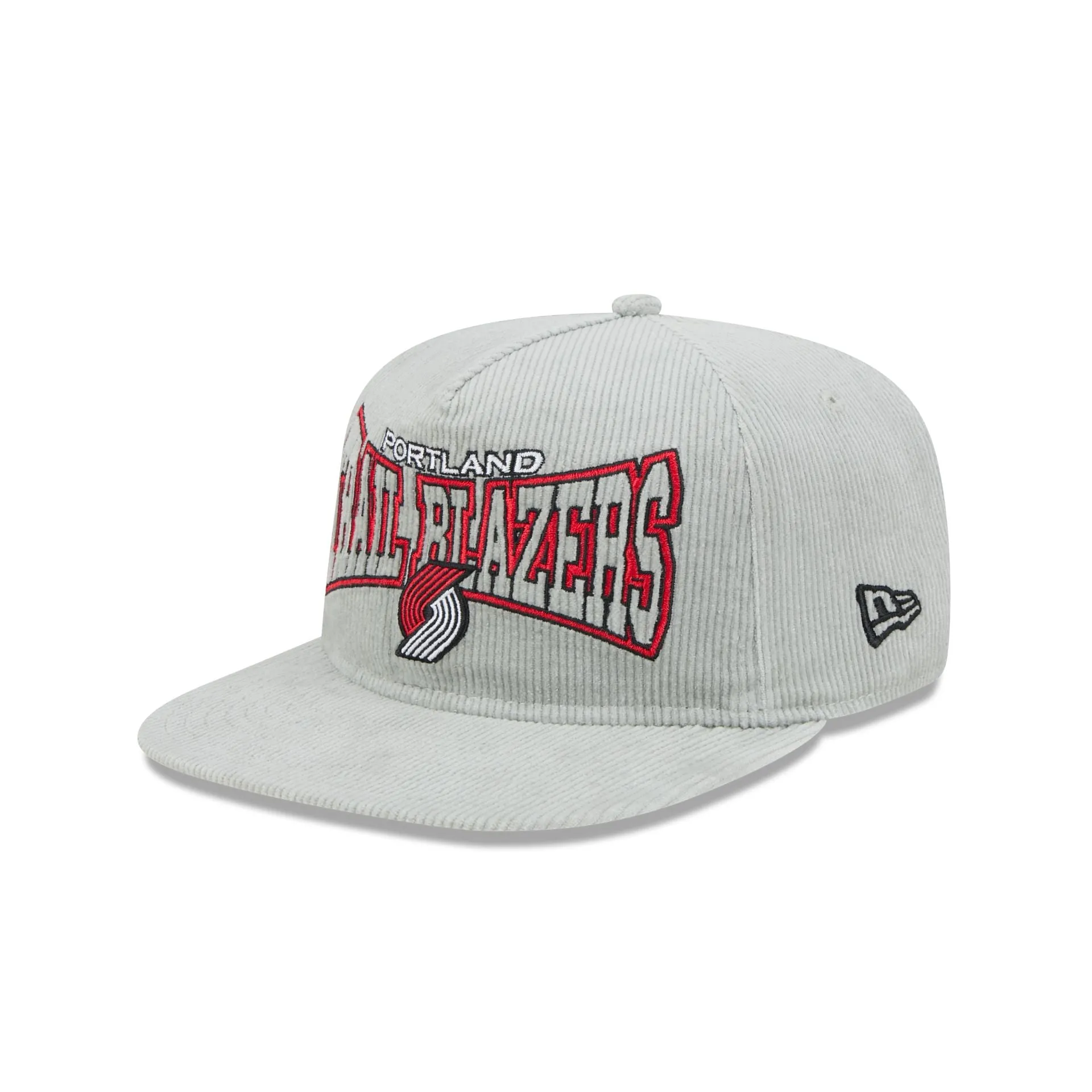 Portland Trail Blazers Gray Cord Golfer Hat