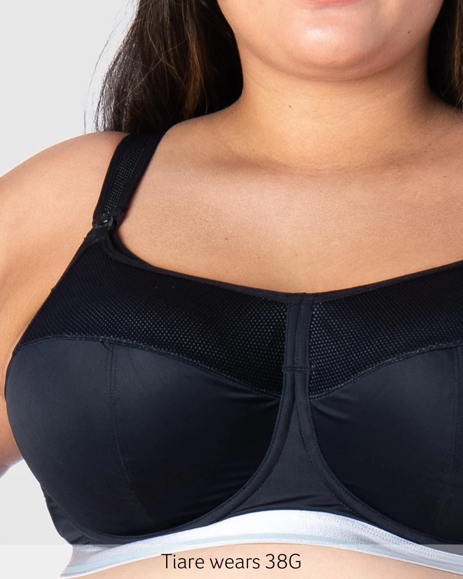 REACTIVATE BLACK SPORTS NURSING BRA - FLEXI UNDERWIRE