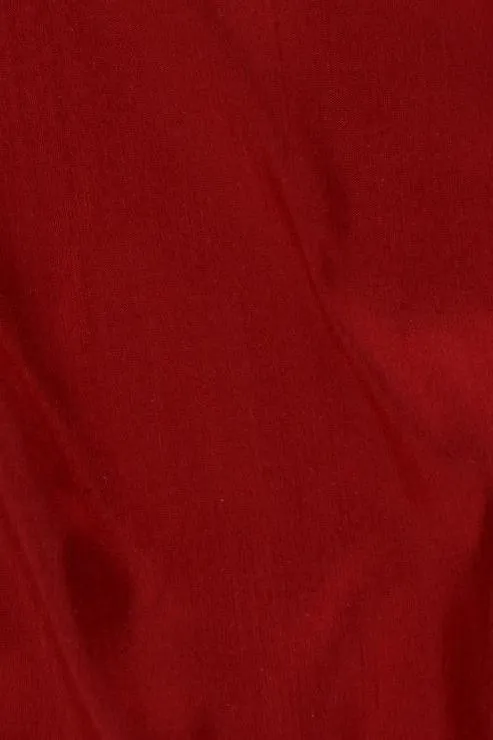 Red Silk Shantung 54" Fabric