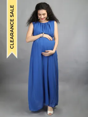 Royal Blue Maternity Dress