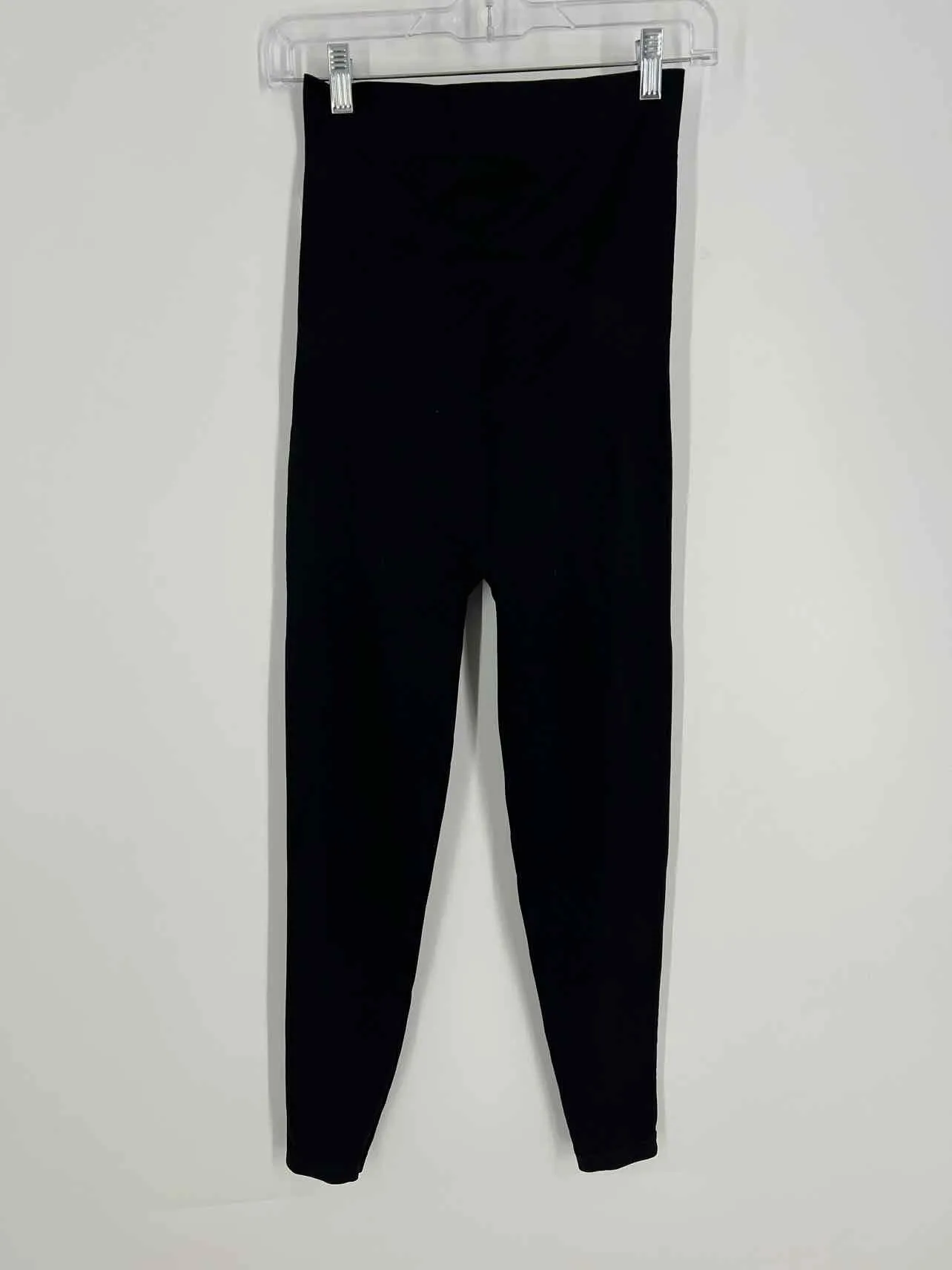 Size L Black Solid Stretch NEW Maternity Leggings