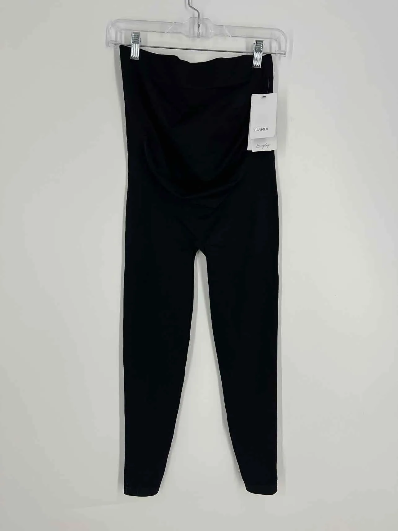 Size L Black Solid Stretch NEW Maternity Leggings