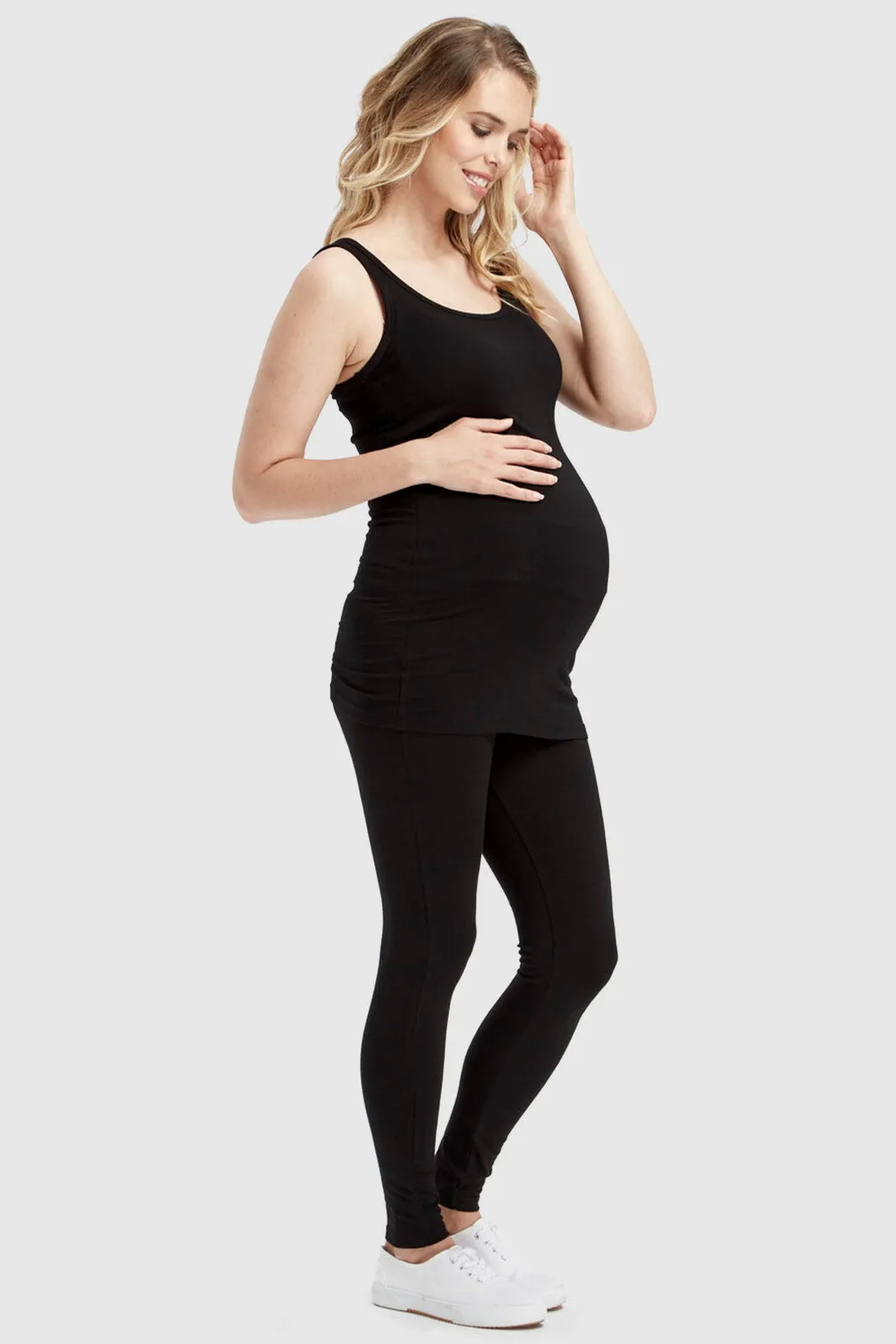 Soft Maternity Leggings - Black