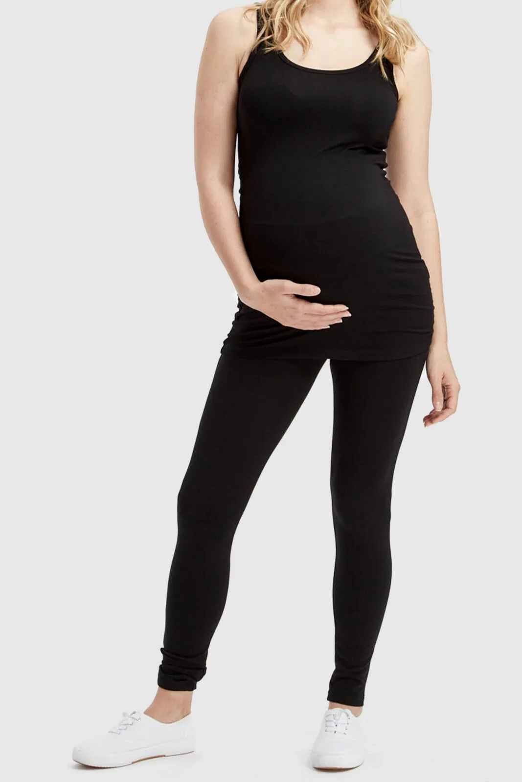 Soft Maternity Leggings - Black