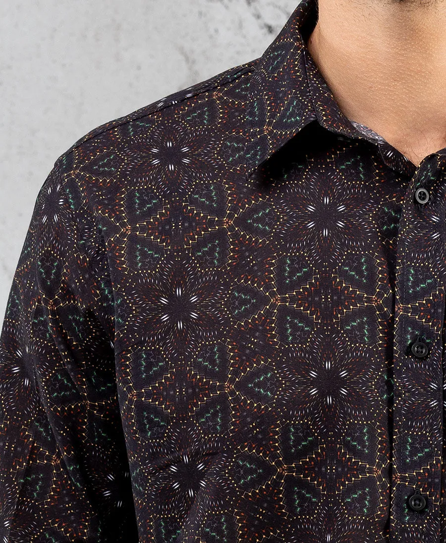 SOL - Seed Of Life - "Anahata" LS Premium Button Up