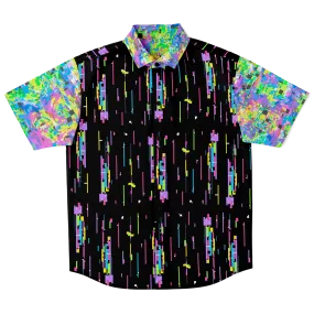 Space Moose Glitchy Button Up